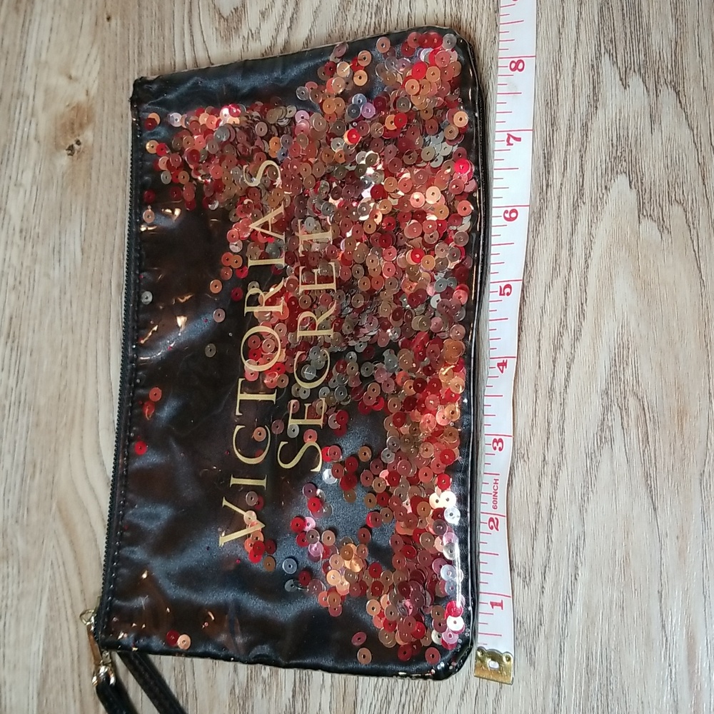 Victoria's Secret Black Sequined Wristlet - Picture 4 of 9